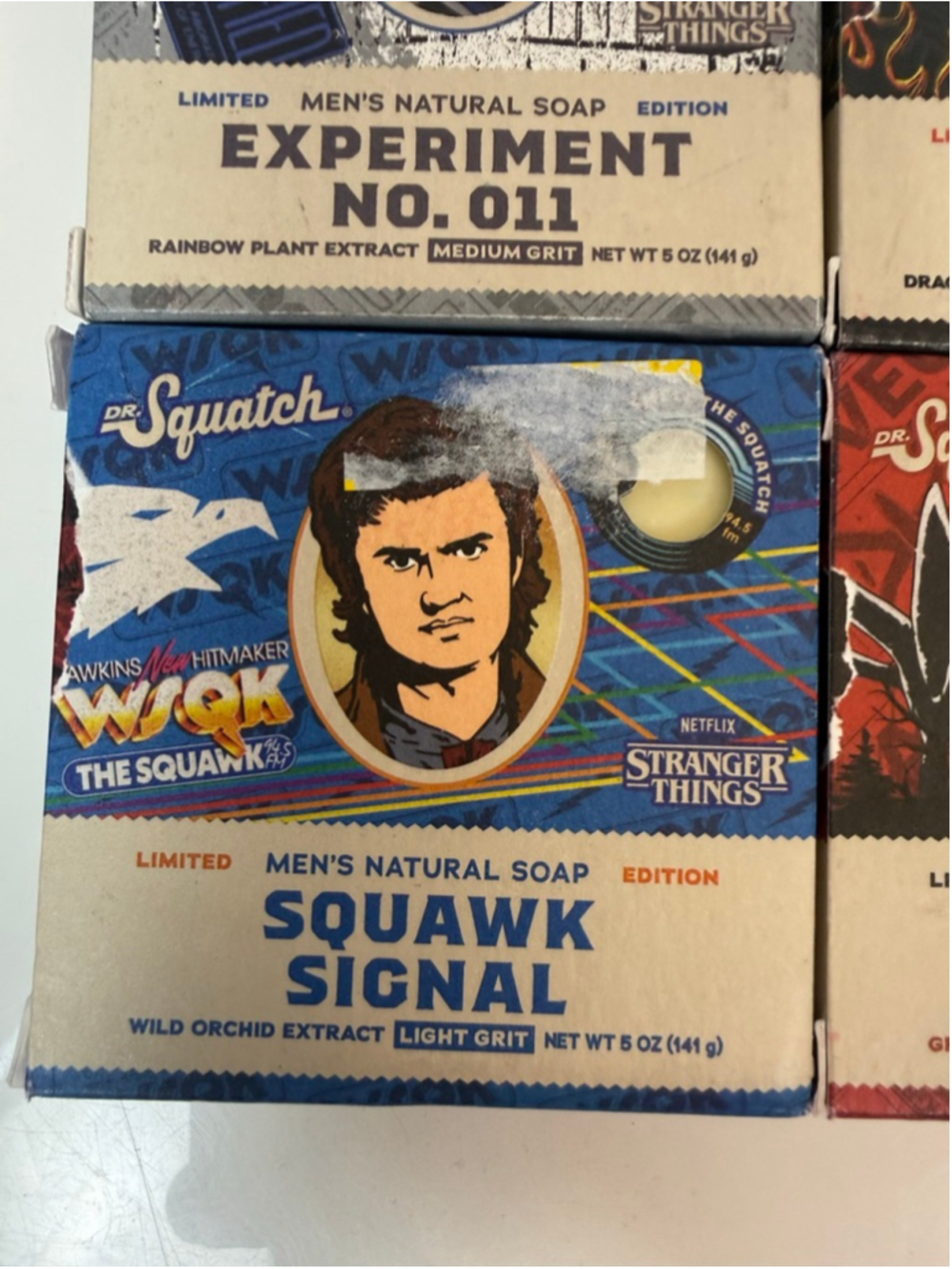 Dr. Squatch Stranger Things Soap Limited Edition Pack of 4 NEW Men’s Soap Scent - Picture 3 of 7